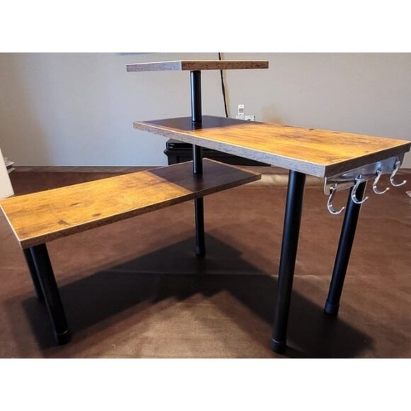 New Countertop Organizer Organization, 3 Tier Moveable Corner Shelf for Kitchen - Picture 2 of 3